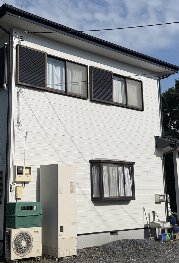 塗装完了後の足場解体作業